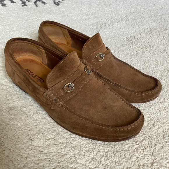 Broletto Brown Suede Loafer with Metal - Picture 4 of 4